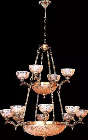 Kronleuchter Lampe Hängeleuchte Lampen Kristalllampe Deckenleuchte 110x140 von JV Moebel