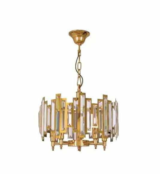Kronleuchter Luster Hängelampe Pendelleuchten Luxus Gold Lampen Leuchten von JV Moebel