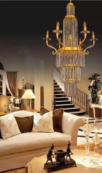 Kronleuchter Moderne Pendelleuchte Deckenleuchte Luxus Luster Foyer von JV Moebel