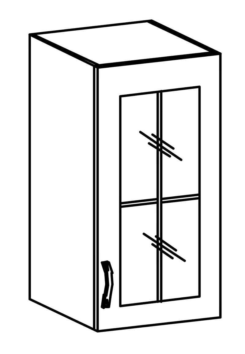 Küchen Regale Wand Küchenzeilen Vitrinenschrank Stauraum Vitrine Wandschrank von JV Möbel