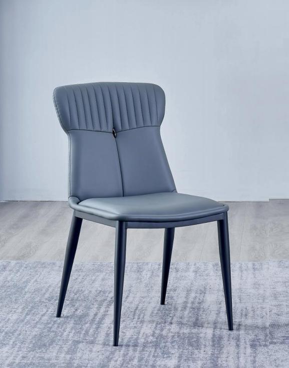 Kunstleder Sitzer Designer Esszimmer Blauer Stuhl Polsterstühle 1-Sitzer Kunstleder Sitzer Designer Esszimmer Blauer Stuhl Polsterstühle 1-Sitzer von JV Möbel