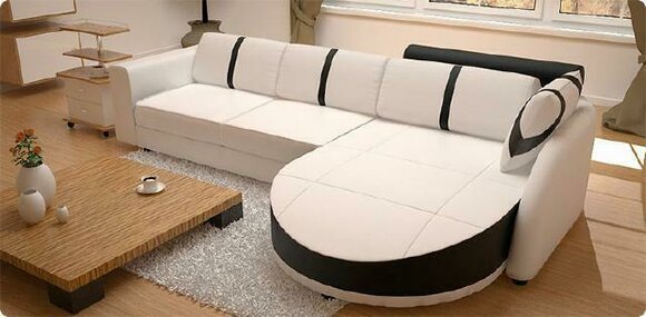 LEDERSOFA ECKSOFA MIT BETTFUNKTION DESIGNERSOFA SCHLAFSOFA LEDERECKCOUCH mit USB LEDERSOFA ECKSOFA MIT BETTFUNKTION DESIGNERSOFA SCHLAFSOFA LEDERECKCOUCH mit USB von JV Möbel