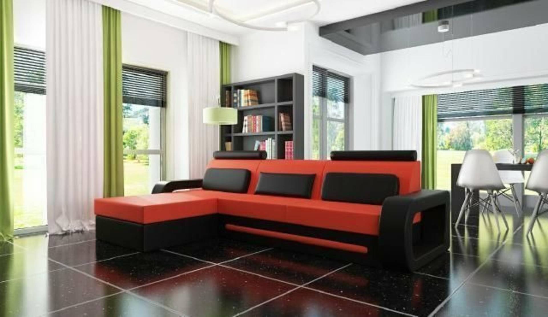 LEDERSOFA ECKSOFA SCHLAFSOFA WOHNLANDSCHAFT LEDERCOUCH NEU LEDERECKSOFA ECKCOUCH von JV Möbel