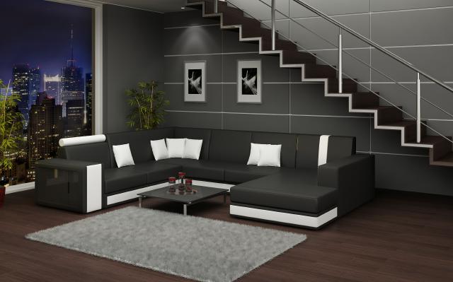 LEDERSOFA GARNITUR ECKCOUCH ECKSOFA LEDER ECKSOFA WOHNLANDSCHAFT Ecksofa Dresden LEDERSOFA GARNITUR ECKCOUCH ECKSOFA LEDER ECKSOFA WOHNLANDSCHAFT Ecksofa Dresden von JV Möbel