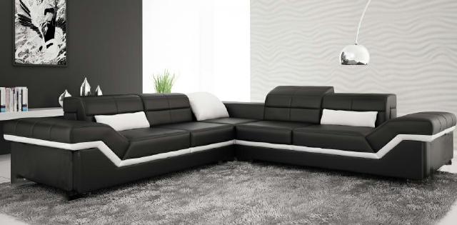 LEDERSOFA XXL WOHNLANDSCHAFT COUCH DESIGN SOFA ECKSOFA ECKCOUCH SOFAGARNITUR NEU von JV Möbel