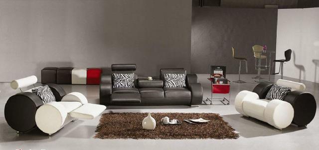 LEDERSOFA mit USB LEDER GARNITUR 3+2+1 SITZER POLSTERGARNITUR DESIGNER SOFA NEU von JV Möbel