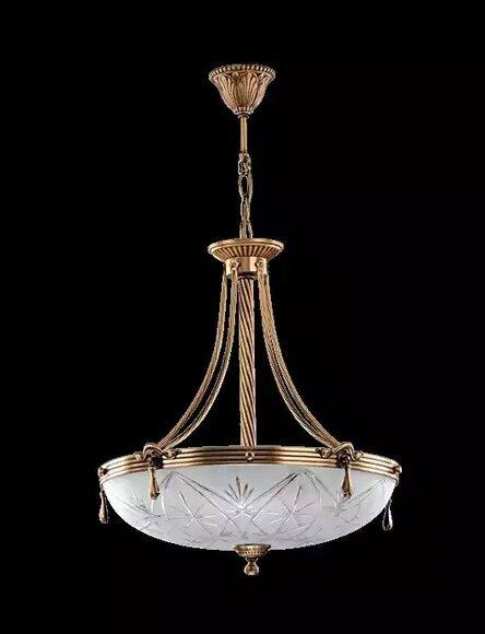 Lampe Deckenlampe Lüster Deckenleuchter Kronleuchter Glas Grau Gold von JV Moebel