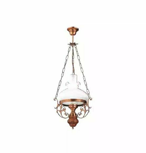Lampe Deckenleuchter Lüster Kronleuchter Deckenlampe Glas Braun Barock von JV Moebel