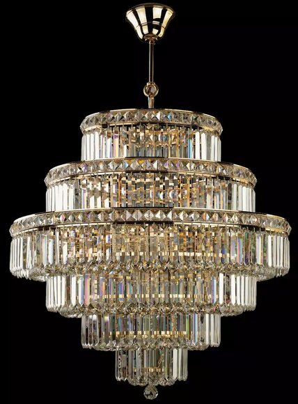 Lampe Hängeleuchte Kronleuchter Deckenleuchte Lampen Kristalllampe 80x105 von JV Moebel