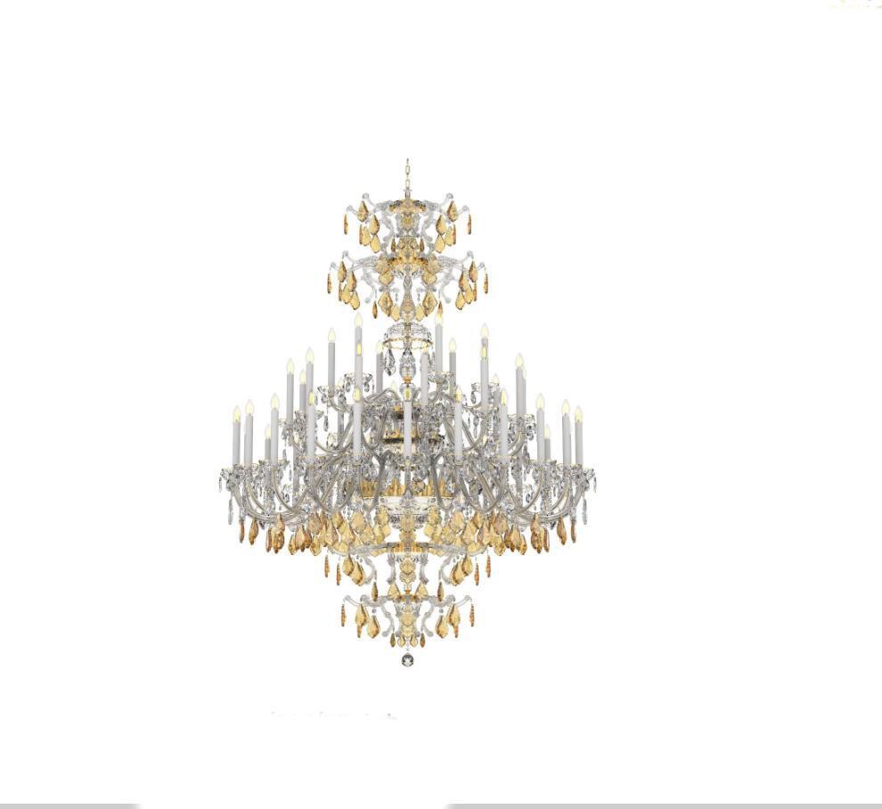 Lampe Kronleuchter Designer Exklusive Pendelleuchte Wohnzimmer Stil von JV Möbel