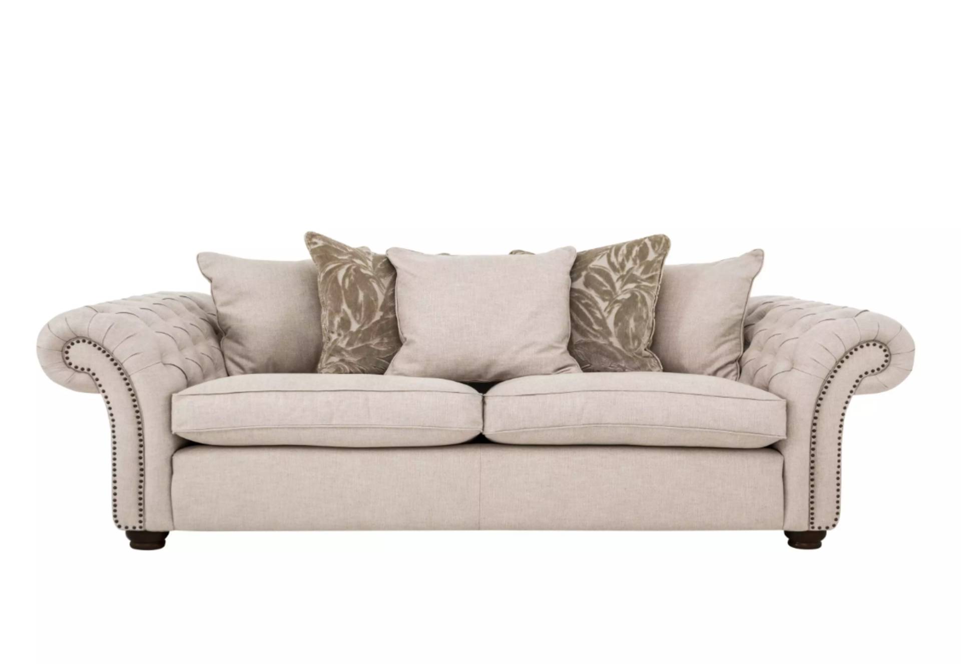 Landhaus Stil Möbel - Chesterfield Sofa Sitz Gemütliche Couch Stoff jvmoebel ® von JV Möbel