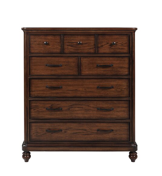 Landhaus Stil Möbel Hoch Kommode Schrank Designer Schränke Braun von JV Möbel