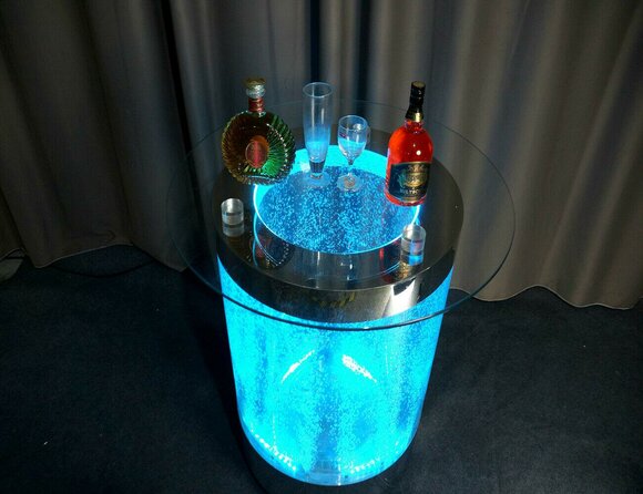 Led Bar Tisch Wasser Wand Bar Theke Regal Möbel Beleuchtete Couchtisch von JV Möbel