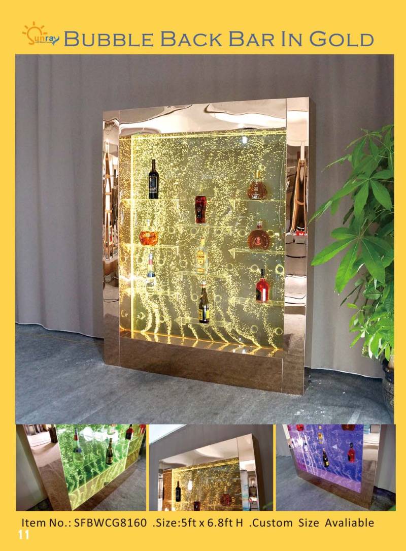 Led Wasser Wand Bar Regal Säule Wassersäulen Theke Regale Designer Beleuchtet von JV Möbel