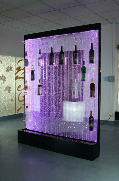 Led Wasser Wand Bar Regal Säule Wassersäulen Theke Regale Designer von JV Möbel