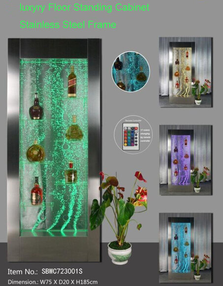 Led Wasser Wand Bar Regal Säule Wassersäulen Theke Regale Designer von JV Möbel