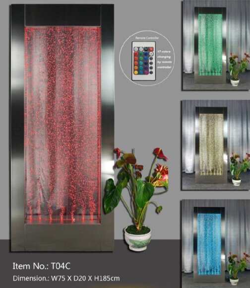 Led Wasser Wand Bar Regal Säule Wassersäulen Theke Regale Designer von JV Möbel