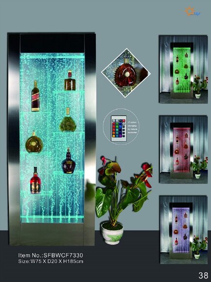 Led Wasser Wand Bar Regal Säule Wassersäulen Theke Regale Designer von JV Möbel