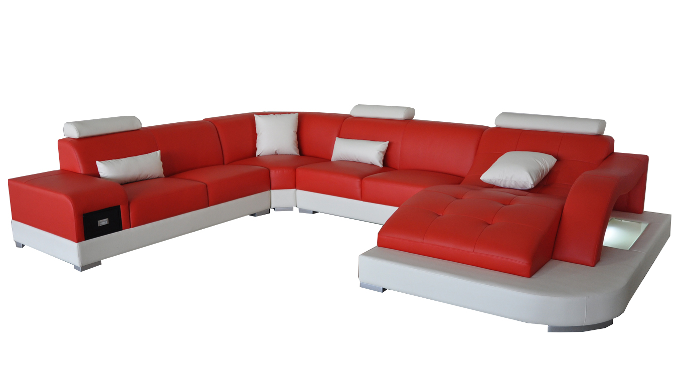 Leder Eck Sofa Eck Wohnlandschaft Garnitur Design Modern Couch Neu Sofas USB Neu Leder Eck Sofa Eck Wohnlandschaft Garnitur Design Modern Couch Neu Sofas USB Neu von JV Möbel