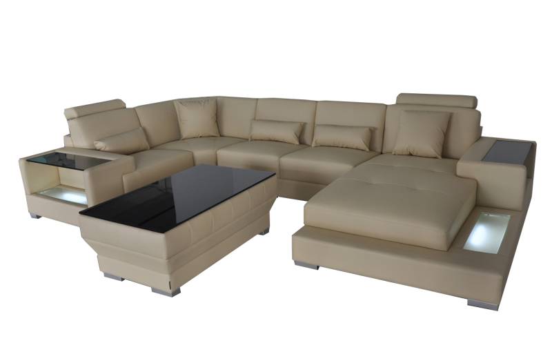 Leder Sofa Couch Polster Eck Designer Garnitur Wohnlandschaft Garnituren Eck Neu Leder Sofa Couch Polster Eck Designer Garnitur Wohnlandschaft Garnituren Eck Neu von JV Möbel