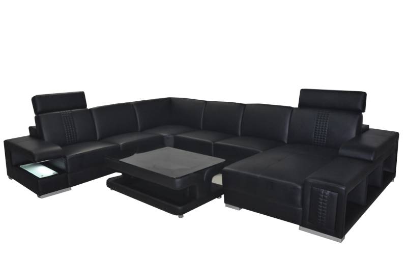 Leder Sofa Couch Polster Eck Sitz Garnitur U Form Ecke couchen Wohnlandschaft Leder Sofa Couch Polster Eck Sitz Garnitur U Form Ecke couchen Wohnlandschaft von JV Möbel