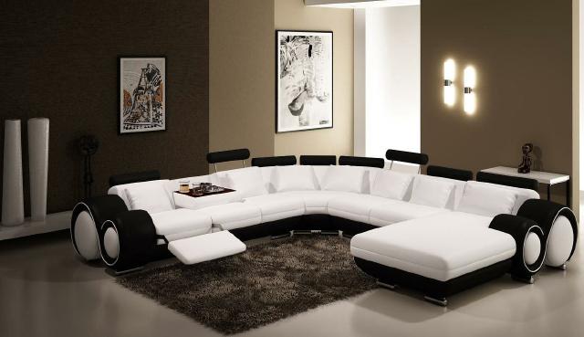 Leder Sofa Mit USB Couch XXL Wohnlandschaft Ledercouch Big Sofa Ecksofa Leder Sofa Mit USB Couch XXL Wohnlandschaft Ledercouch Big Sofa Ecksofa von JV Möbel