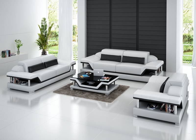 Ledersofa Couch Wohnlandschaft 3+2+1 Sttzer Garnitur Design Sofa Sofagarnitur von JV Möbel