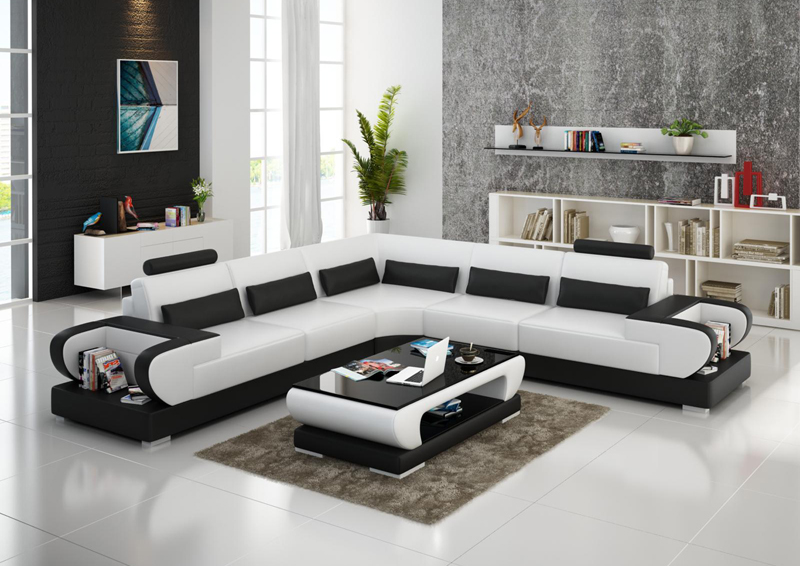 Ledersofa Couch Wohnlandschaft Ecksofa Eck Garnitur Design Modern Sofa G8003B Ledersofa Couch Wohnlandschaft Ecksofa Eck Garnitur Design Modern Sofa G8003B von JV Möbel