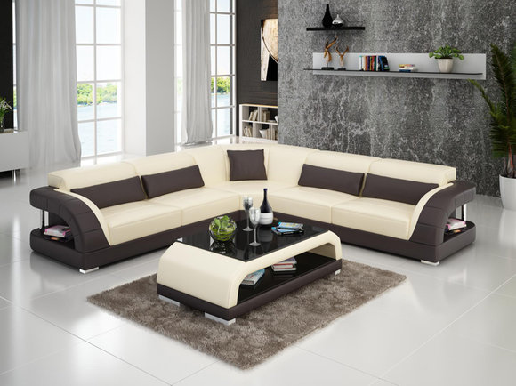 Ledersofa Couch Wohnlandschaft Ecksofa Eck Garnitur Design Modern Sofa Ledersofa Couch Wohnlandschaft Ecksofa Eck Garnitur Design Modern Sofa von JV Moebel