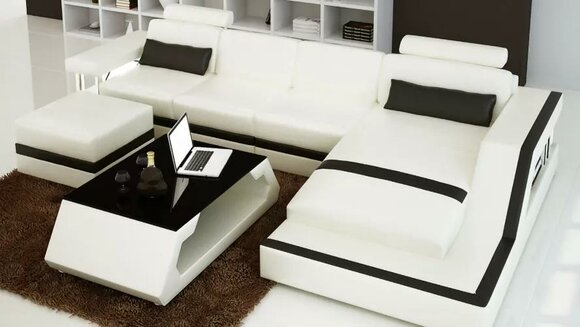 Ledersofa Ecksofa L Form Modernes Sofa Ledersofa Ecksofa Polster Ledersofa Ecksofa L Form Modernes Sofa Ledersofa Ecksofa Polster von JV Möbel