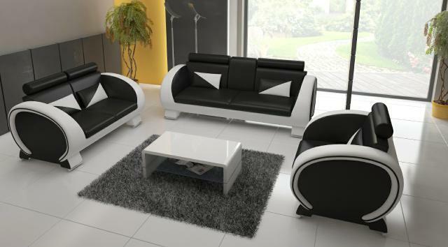 Ledersofa Sofa + USB Sofa 3 Sitzer Relaxcouch mit Barfunktion Designer Garnitur Ledersofa Sofa + USB Sofa 3 Sitzer Relaxcouch mit Barfunktion Designer Garnitur von JV Möbel