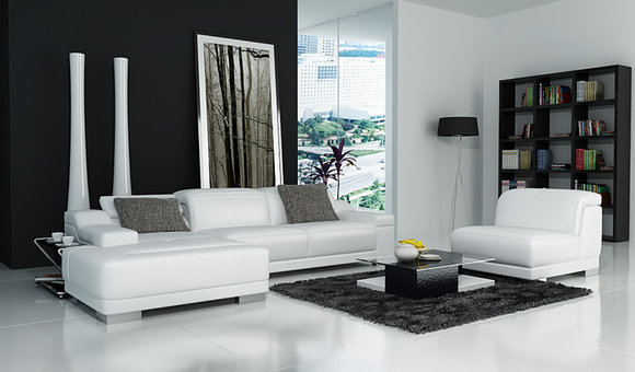 Ledersofa Sofa Couch Wohnlandschaft Ecksofa Eck Garnitur Design + Sessel K5002D von JV Moebel