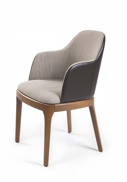 Lehnstuhl Stuhl Polsterstuhl Moderne Design Textil Grau Esszimmer Luxus Lehnstuhl Stuhl Polsterstuhl Moderne Design Textil Grau Esszimmer Luxus von JV Möbel