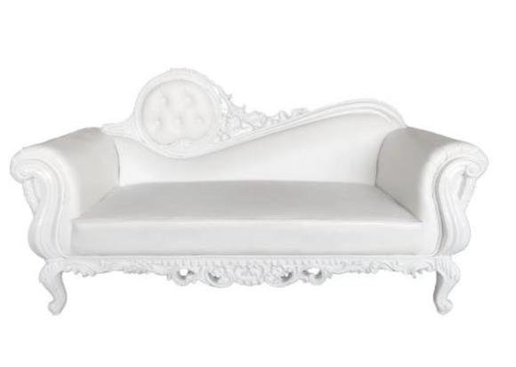 Liege Thron Chaiselongue Königlicher Polster Chesterfield Samt Antik Stil von JV Möbel