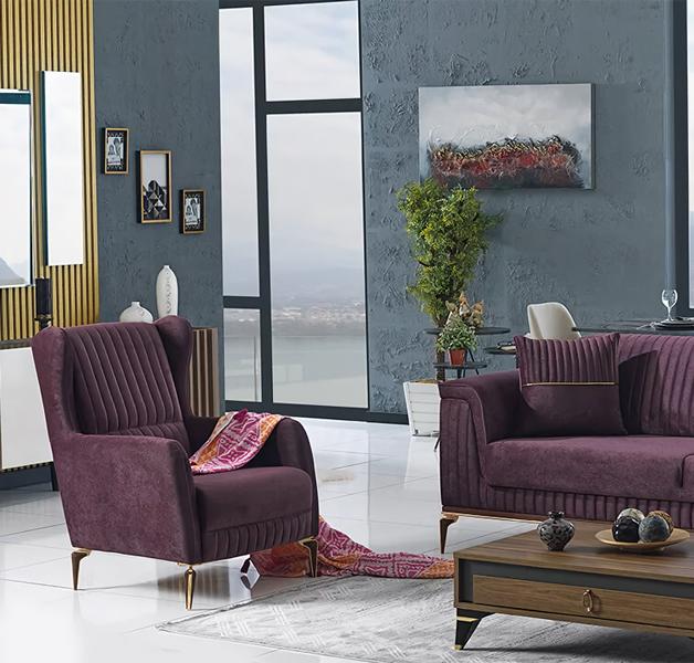 Lila Sessel Wohnzimmer Einrichtung Design Polstermöbel Modern Polstersessel Lila Sessel Wohnzimmer Einrichtung Design Polstermöbel Modern Polstersessel von JV Möbel