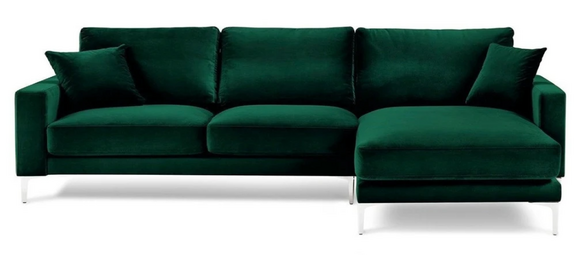 Loft Sofa Luxus Eckcouch Möbel Eckgarnitur Samt Couchen Wohnzimmer sofas grün von JV Möbel