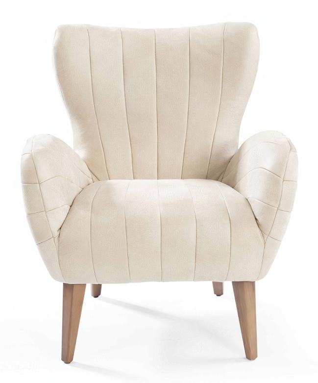 Lounge Sessel Relaxsessel Textil Lounge Design Sesel Komfortsessel Beige von JV Möbel