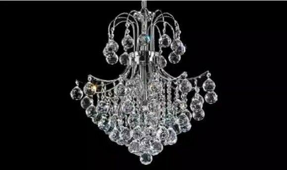 Lüster Art Luxus Deckenlampe Kronleuchter Deckenleuchter Lampen Silber von JV Moebel