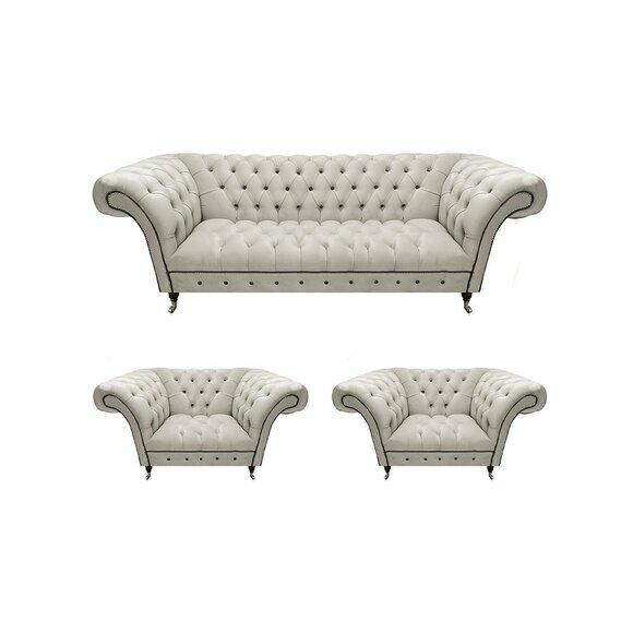 Luxuriöse Chesterfield Möbel Designer 2x Lehnsessel Moderner Dreisitzer Luxuriöse Chesterfield Möbel Designer 2x Lehnsessel Moderner Dreisitzer von JV Moebel