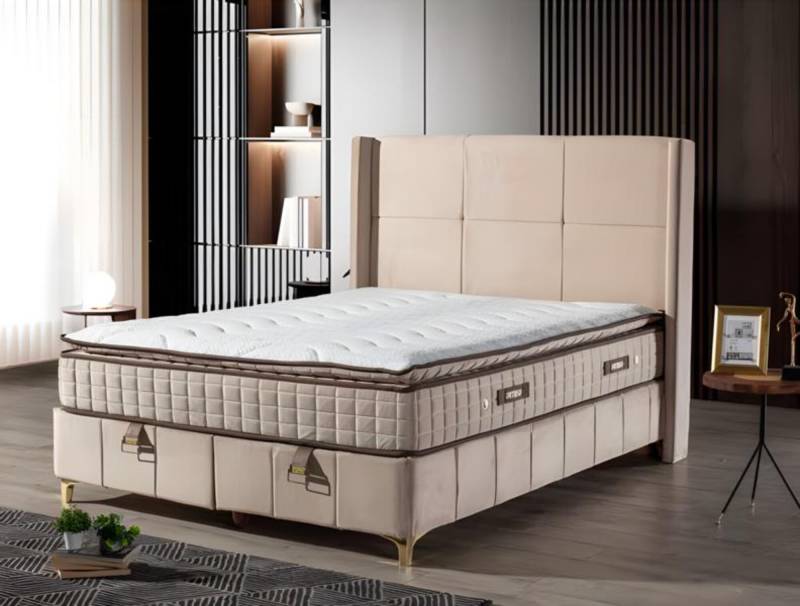 Luxuriöses Boxspringbett Elegantes Design für höchsten Komfort und Entspannung von JV Möbel