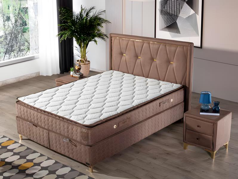 Luxuriöses Boxspringbett Elegantes Kopfteil für höchsten Komfort und Stil von JV Möbel