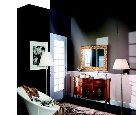 Luxus 2 tlg Set Designer Kommode und Spiegel Italienische Möbel Stil Barock Luxus 2 tlg Set Designer Kommode und Spiegel Italienische Möbel Stil Barock von JV Möbel