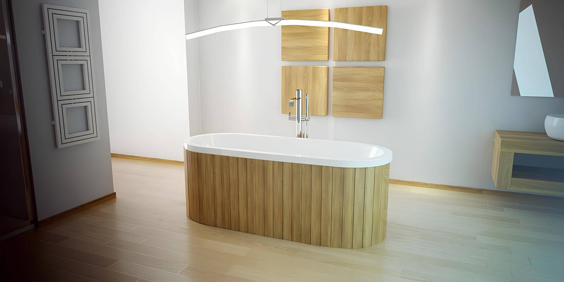 Luxus Badewanne Rechteckige Freistehende Wanne Badezimmer Wannen Acryl Weiß Oval Luxus Badewanne Rechteckige Freistehende Wanne Badezimmer Wannen Acryl Weiß Oval von JV Möbel