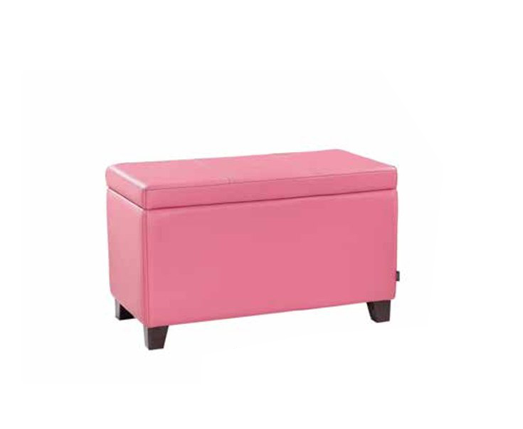 Luxus Barhocker Polsterhocker Modern Designer Wohnzimmer Leder Hocker Rosa von JV Möbel