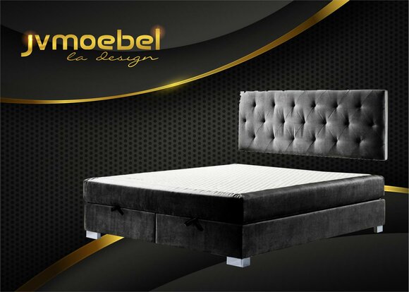 Luxus Boxspring Bett Betten Doppel Schlafzimmer Möbel Stoff 140 160 180 x 200cm von JV Möbel