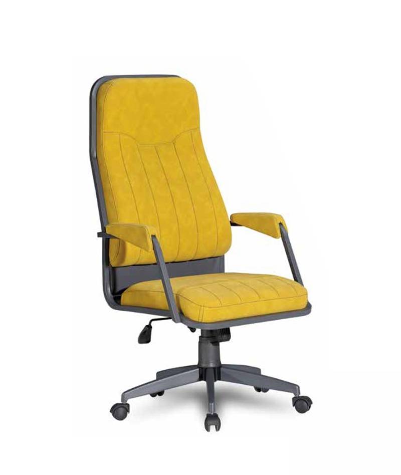 Luxus Bürostuhl Sessel Chefsessel Bürosessel Drehstuhl Stuhl Gelb Wohnzimmer von JV Möbel