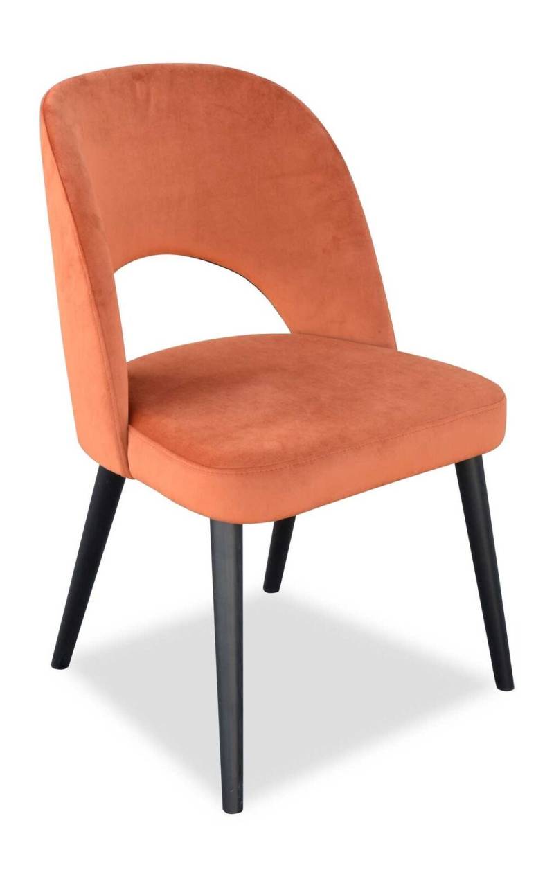 Luxus Design Polster Stuhl Esszimmerstuhl Sitz Lehn Esszimmer Holz Neu von JV Möbel