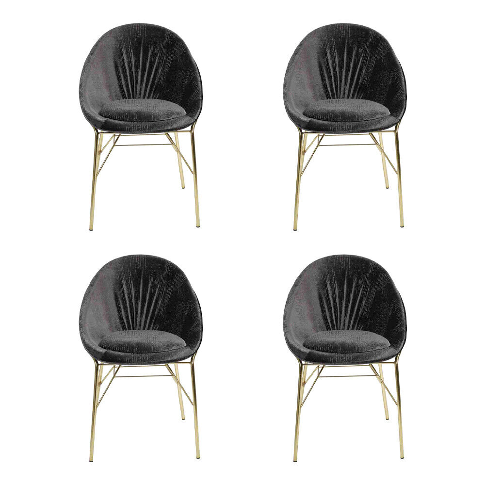 Luxus Design Schwarz 4x Stühle Ohne Armlehne Esszimmer Moderne Möbel Luxus Design Schwarz 4x Stühle Ohne Armlehne Esszimmer Moderne Möbel von JV Möbel