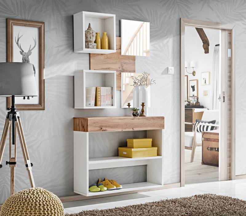 Luxus Eingangshalle Set Schuhregal Regal Design Moderne Holz Einrichtung von JV Möbel