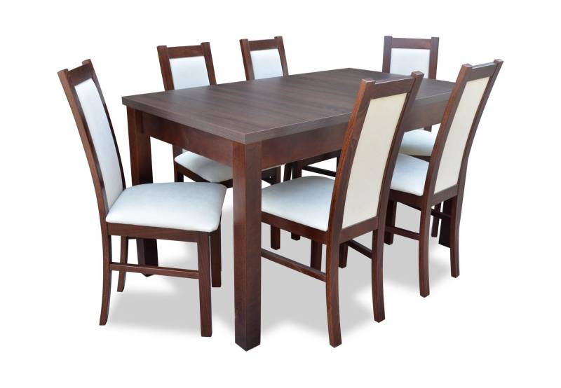 Luxus Esstisch 6 Stühle Esszimmer Set Essgruppe Klassischer Tisch 7tlg Set Stuhl Luxus Esstisch 6 Stühle Esszimmer Set Essgruppe Klassischer Tisch 7tlg Set Stuhl von JV Möbel